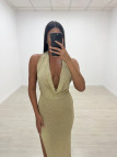 VESTIDO SAMIA LARGO DORADO VESTIDO SAMIA LARGO DORADO